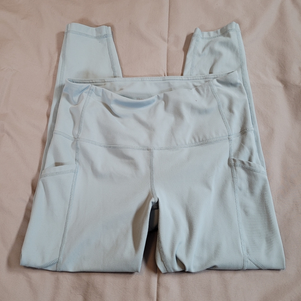 Light blue leggings